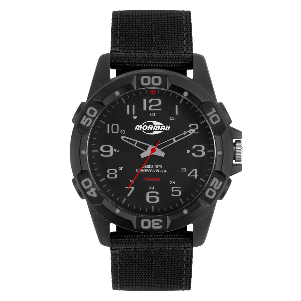 Relógio Mormaii Masculino Casual Preto - MOPC21JALP/8R