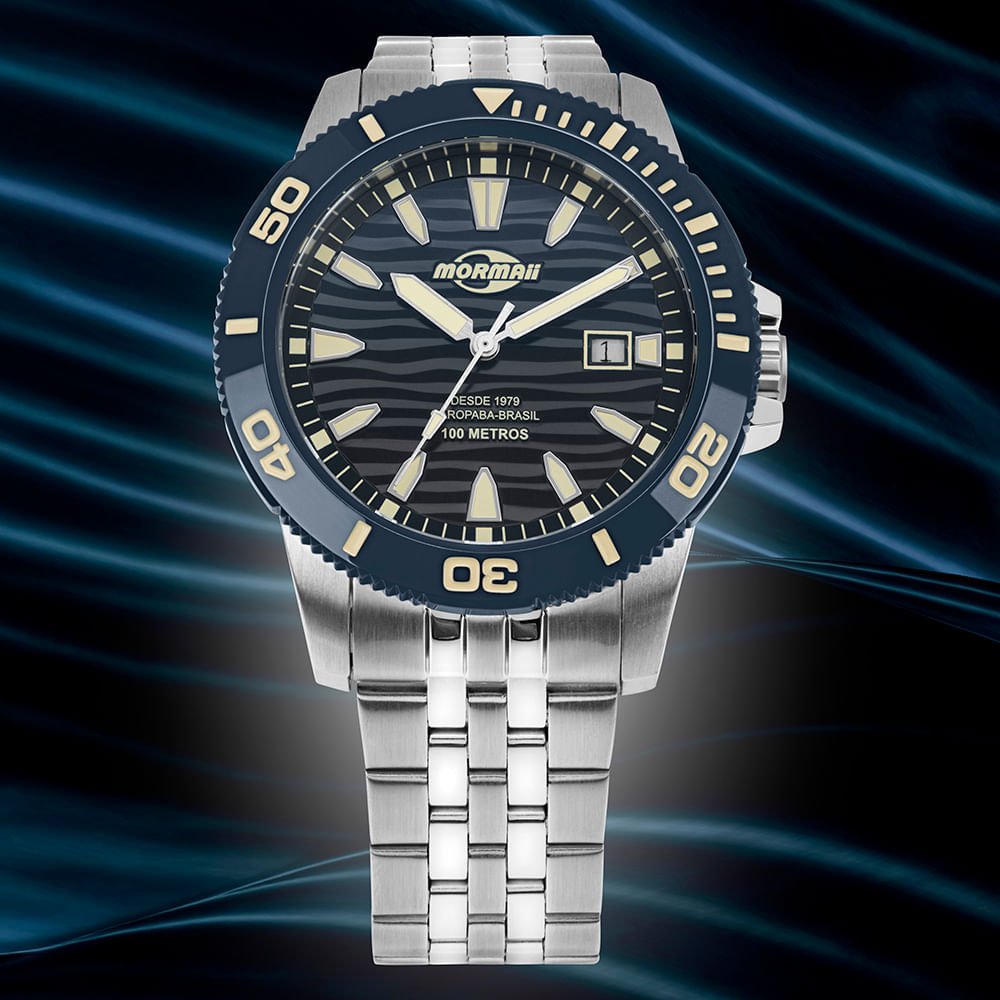 Relógio Mormaii Masculino Steel Basic Prata - MO2317AR/1A Prata 4