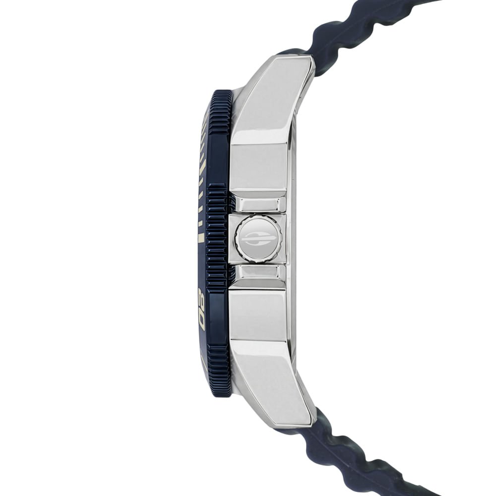 Relógio Mormaii Masculino Steel Basic Prata - MO2317AS/2A Prata/Azul 2