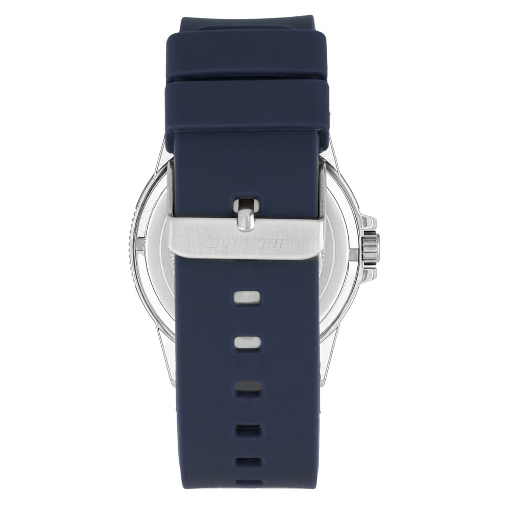 Relógio Mormaii Masculino Steel Basic Prata - MO2317AS/2A Prata/Azul 3