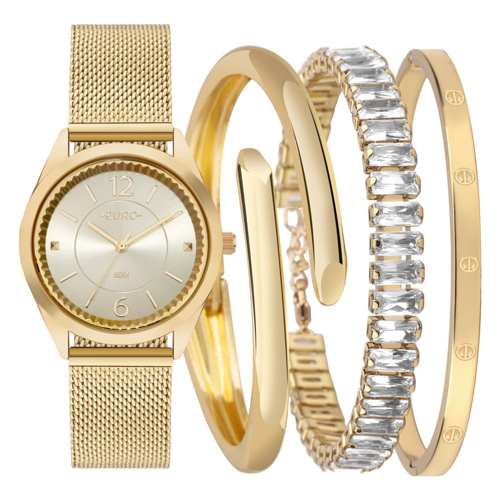 Kit Euro Feminino Mix Dourado - EU2035ZCJ/K4D