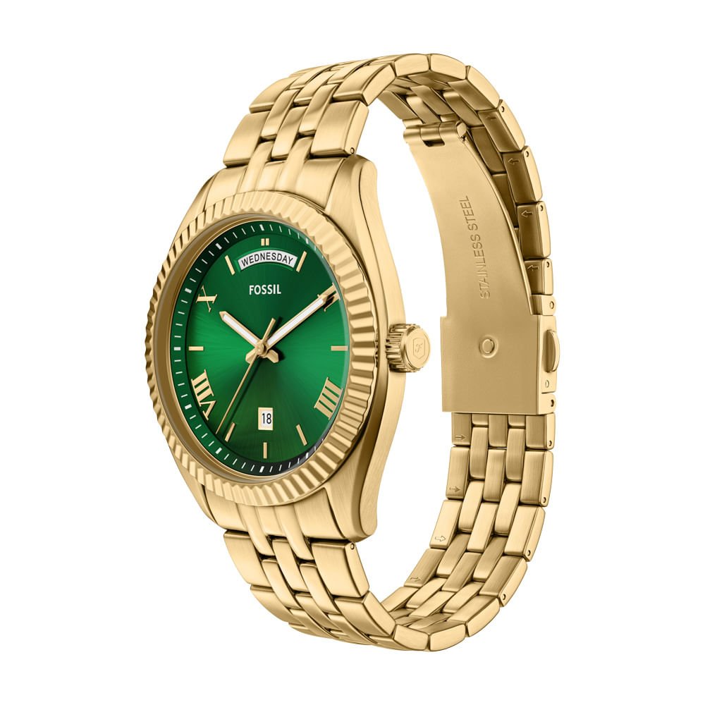 Relógio Fossil Masculino Campbell Dourado - FS6142/1VN Dourado 5