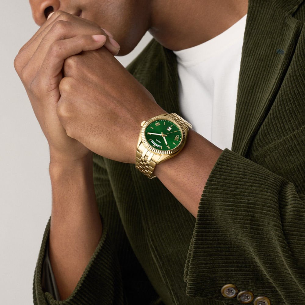 Relógio Fossil Masculino Campbell Dourado - FS6142/1VN Dourado 8