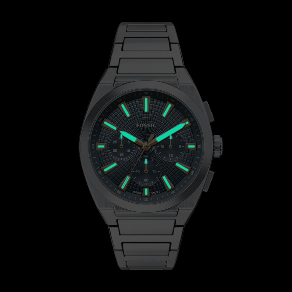 Relógio Fossil Masculino Everett Prata - FS6154/1AN Prata 5