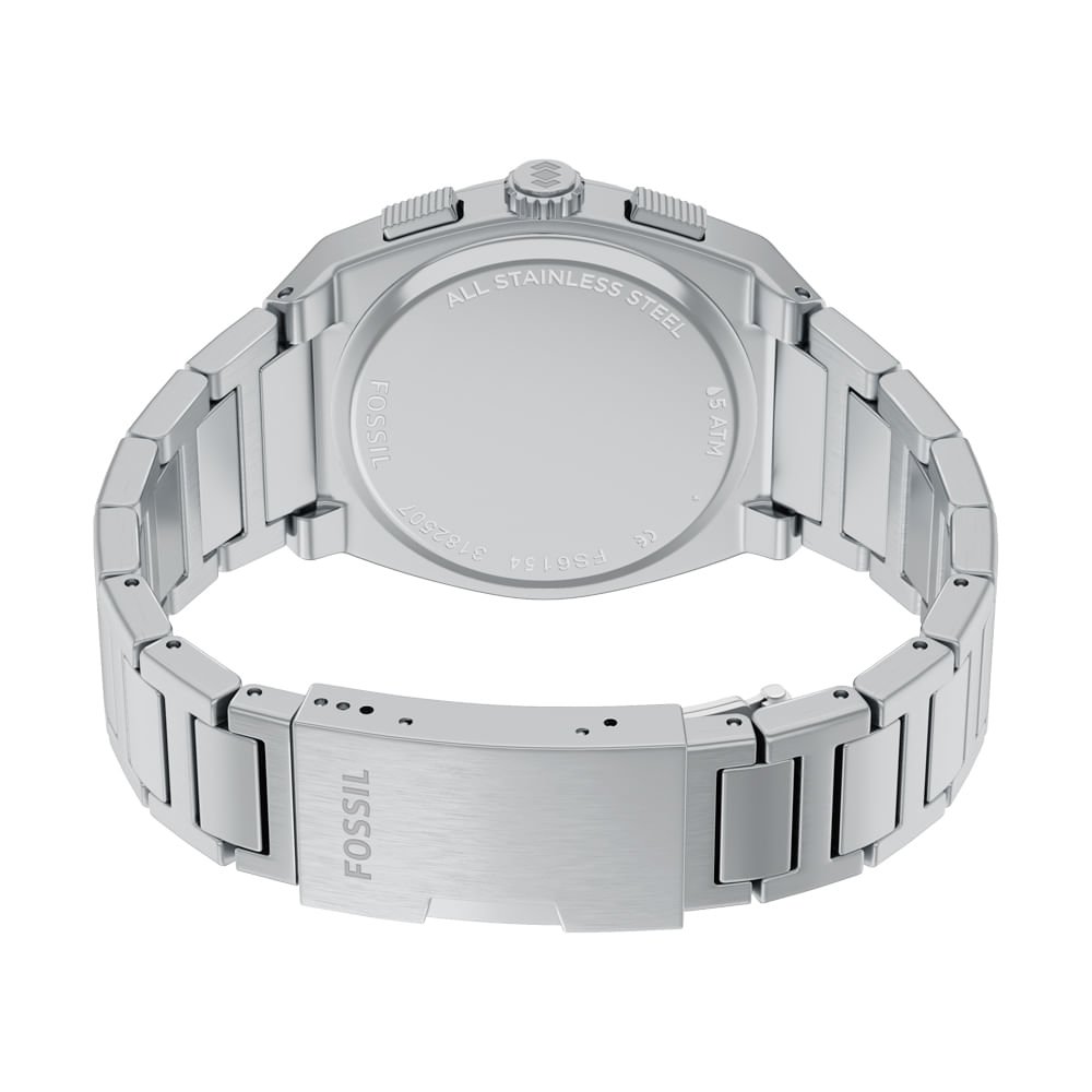 Relógio Fossil Masculino Everett Prata - FS6154/1AN Prata 9
