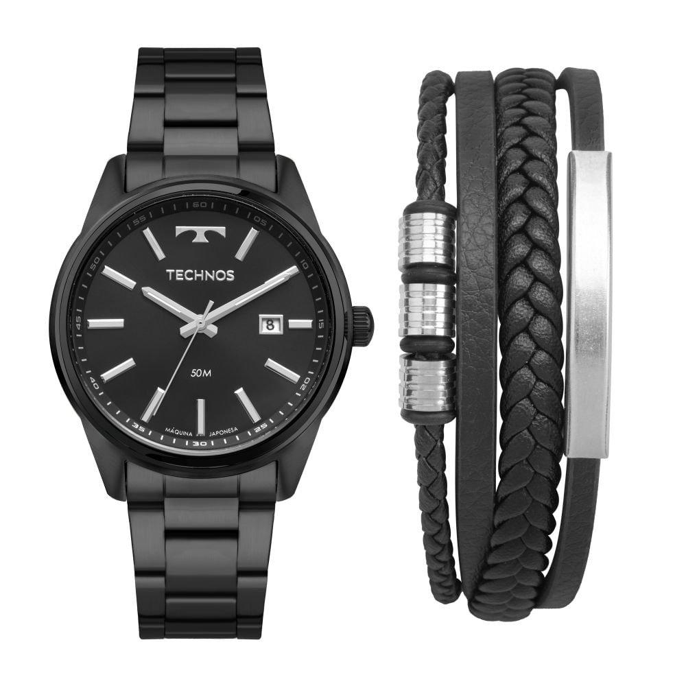 Relógio Technos Masculino Steel Preto - 2115TYC/K1P