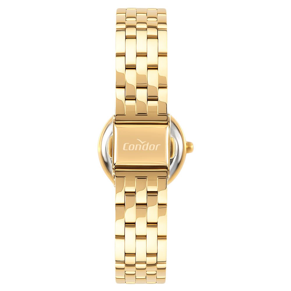 Kit relógio Condor Feminino Mini Dourado - CO2035NWZ/K4K Dourado 4