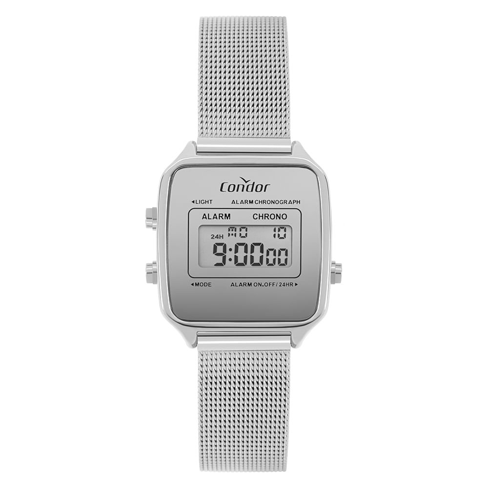 Relógio Condor Feminino Digital Prata - COJHS512BAD/4K