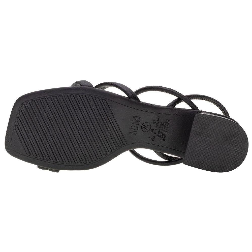 SANDALIA VIZZANO CONFORT SALTO BAIXO PRETO Preto 3
