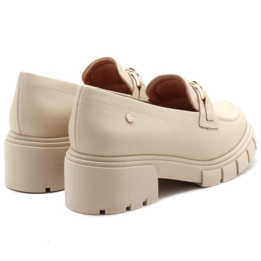 SAPATO FEMININO MOCASSIM RAMARIM CORRENTE Bege 3