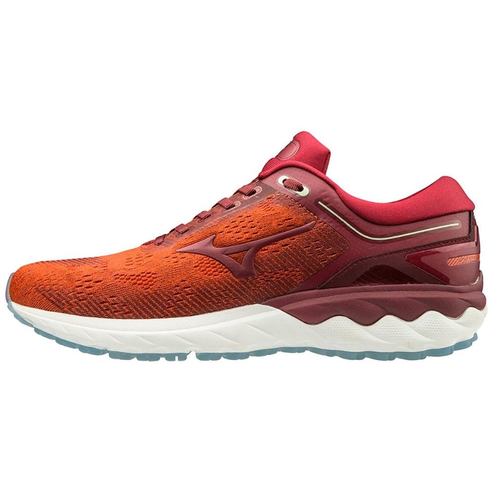 Tenis Mizuno Wave Sky Rise Laranja 4