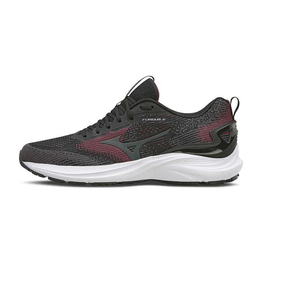 TENIS MIZUNO FURIOUS 2 PRETO/BORDO Preto 2