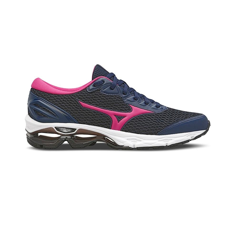 TENIS MIZUNO WAVE FRONTIER 13 MARINHO/PINK/AZUL Azul Marinho/Rosa 1