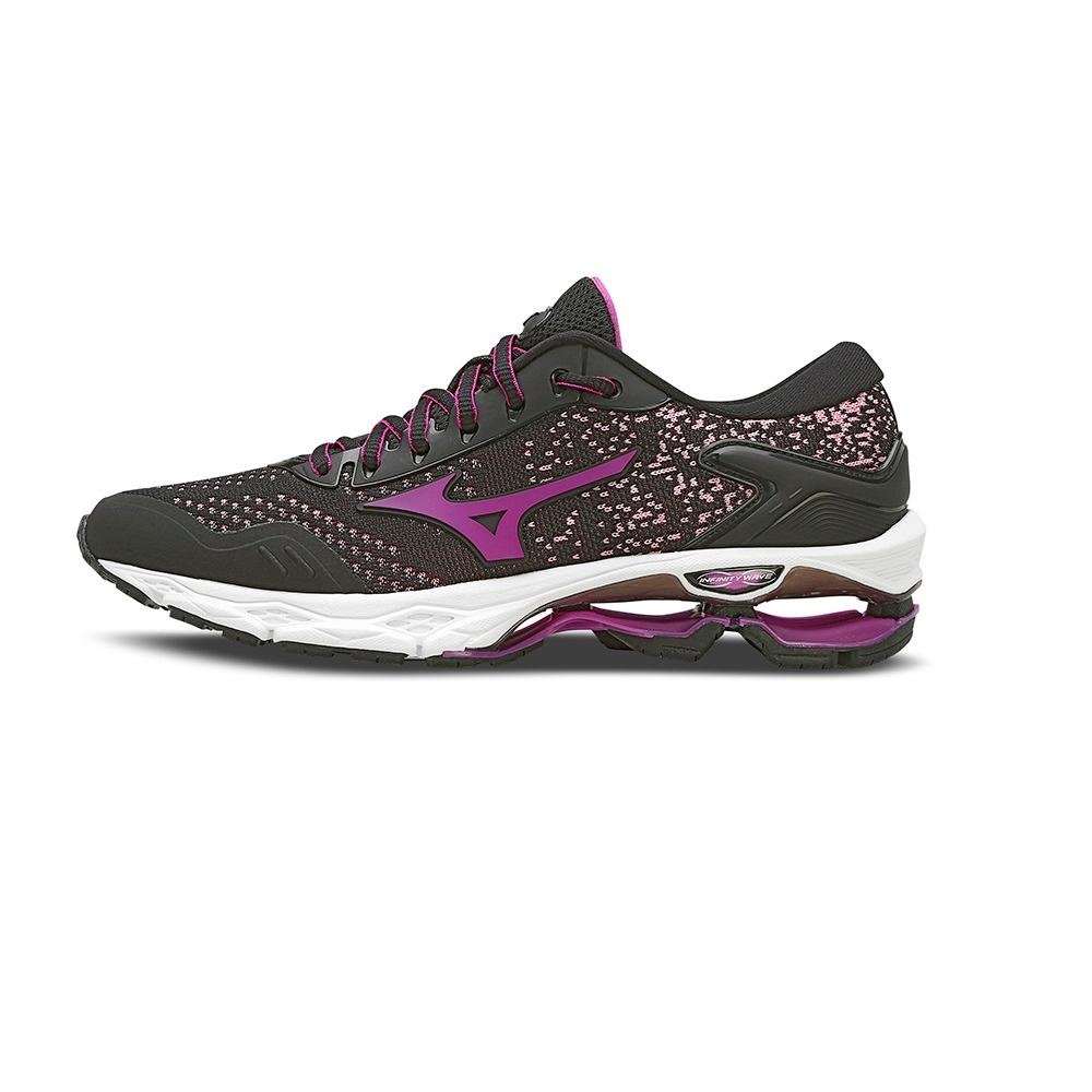 TENIS MIZUNO WAVE INVICTUS 2 PRETO/FUCHSIA Preto 2