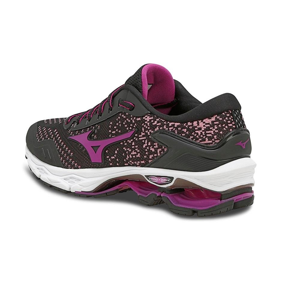 TENIS MIZUNO WAVE INVICTUS 2 PRETO/FUCHSIA Preto 3
