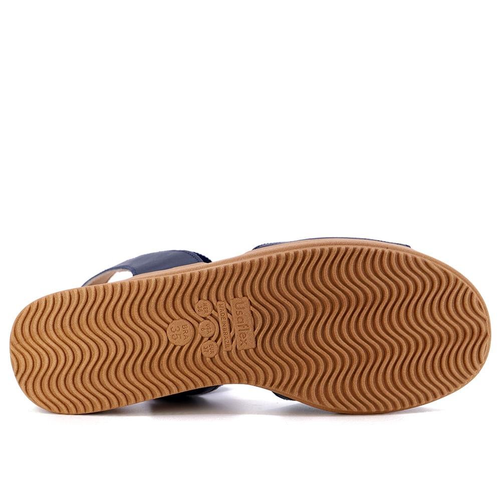 Sandália Usaflex SANDALIA USAFLEX PLATAFORMA MULTIMATERIAS LASER Feminino Azul 5