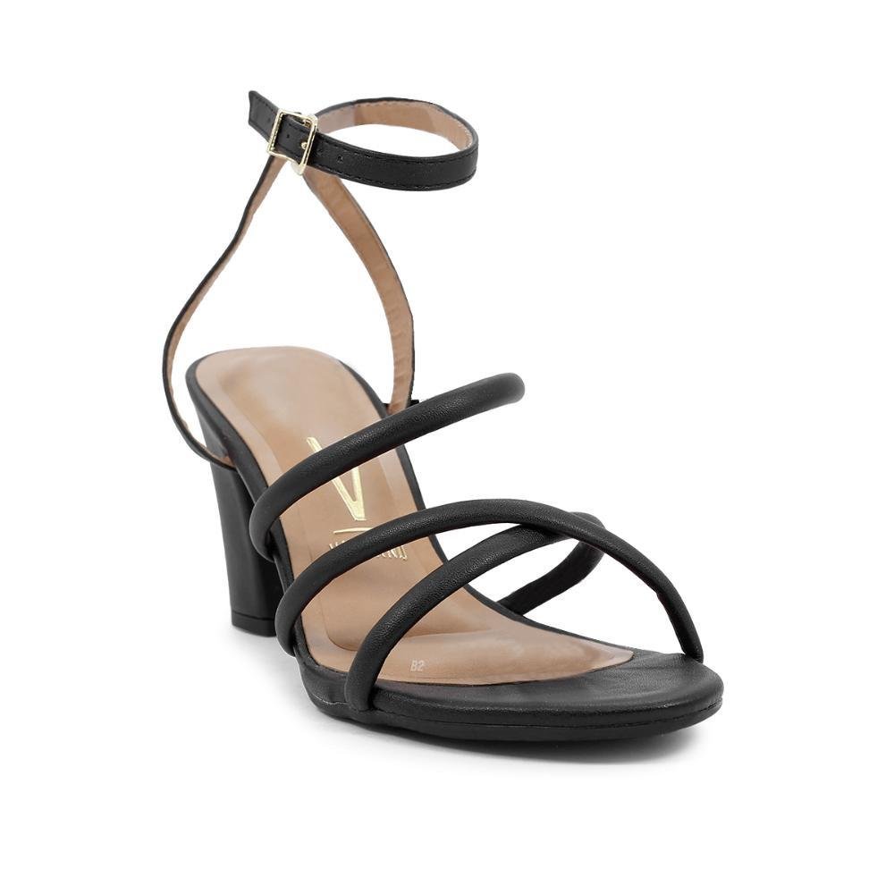 SANDALIA VIZZANO  TIRAS SALTO MEDIO Preto 3