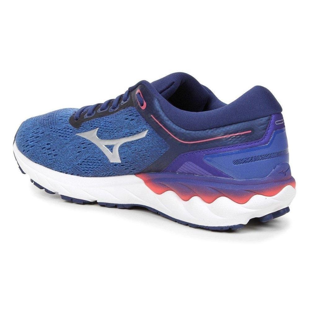 Tenis  Mizuno Wave Sky Rise Azul 4