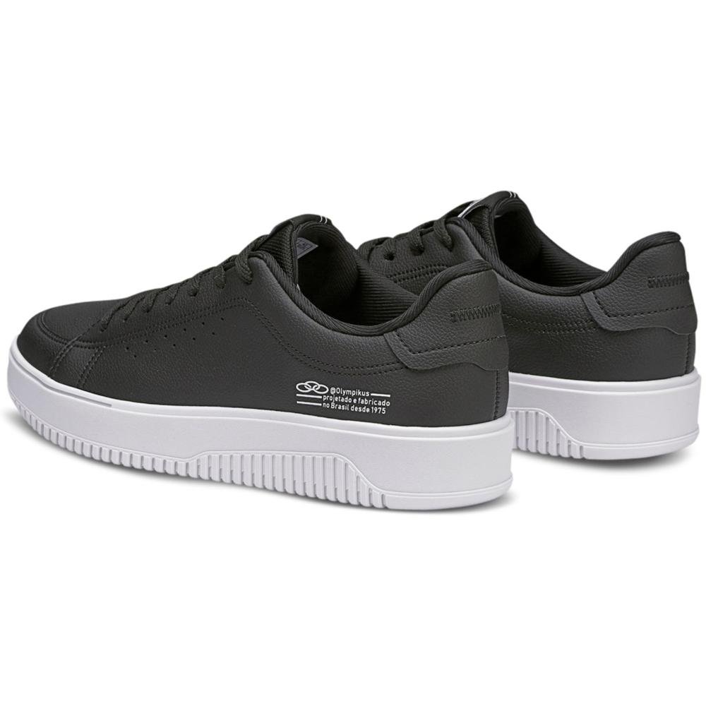 TENIS OLYMPIKUS EROS UNISSEX Preto/Branco 3