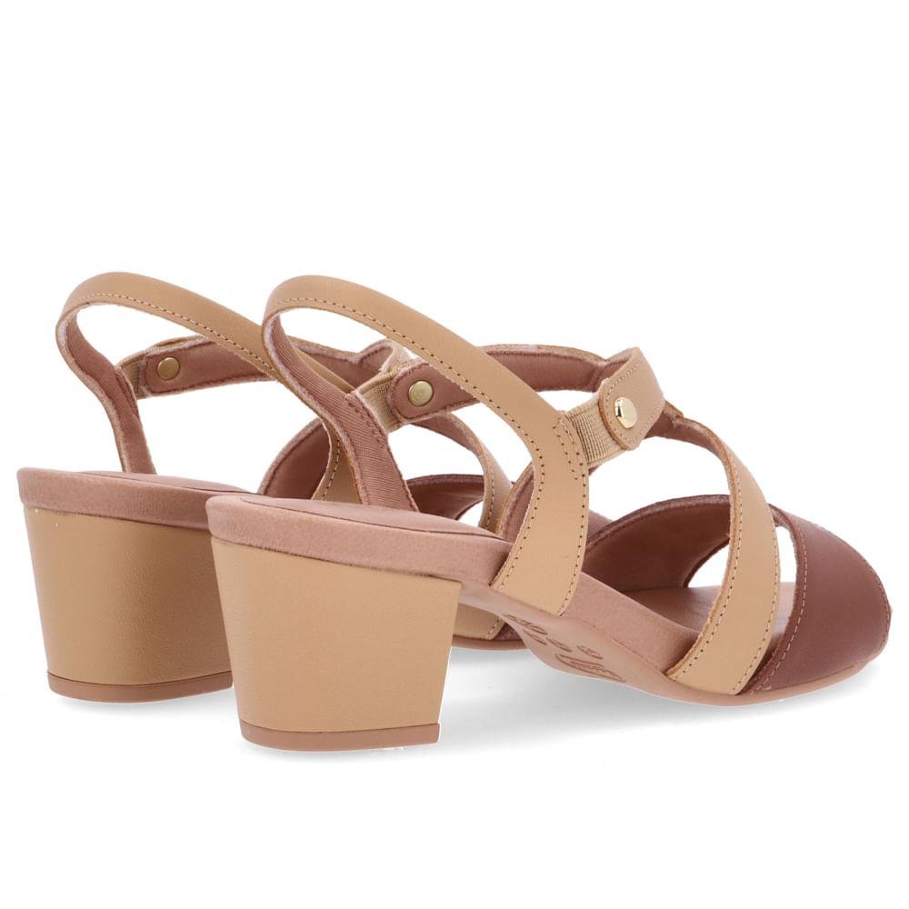 SANDALIA USAFLEX BLOCO Y8217 Bege 3