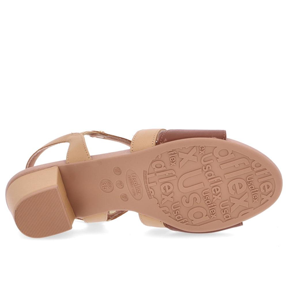 SANDALIA USAFLEX BLOCO Y8217 Bege 5