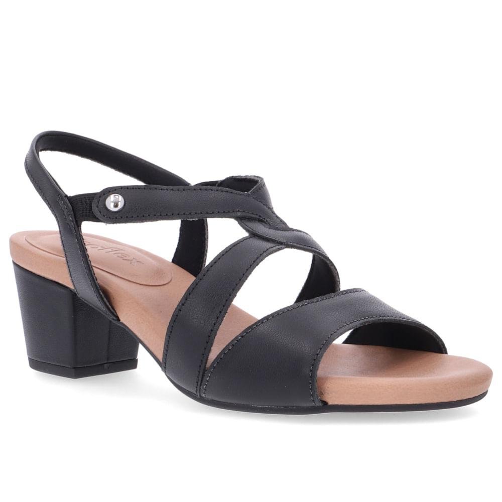 SANDALIA USAFLEX BLOCO Y8217 Preto 4
