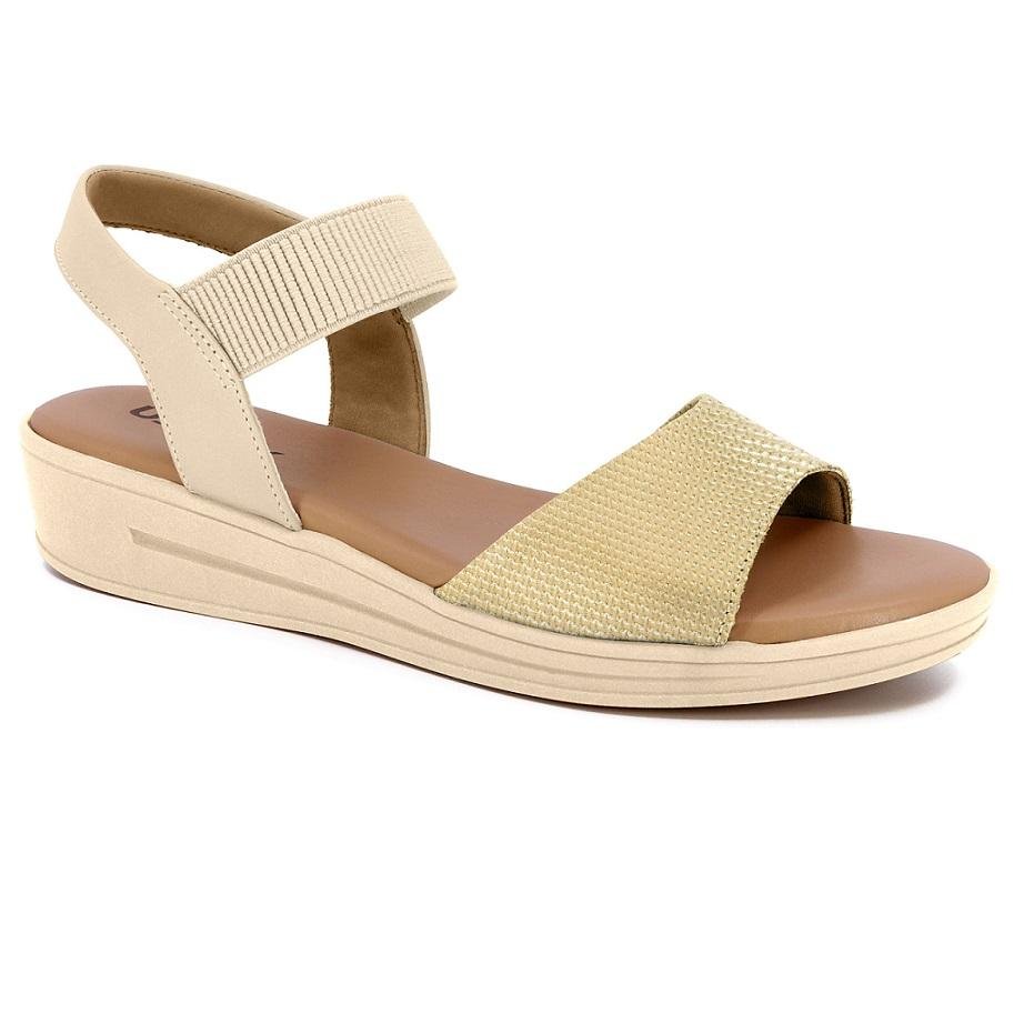 SANDALIA USAFLEX PLATAFORMA MM0701 Dourado 1