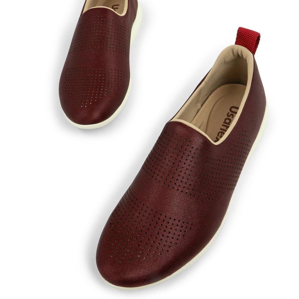 TENIS USAFLEX SLIP ON ELASTANO AF0607 Vermelho 3