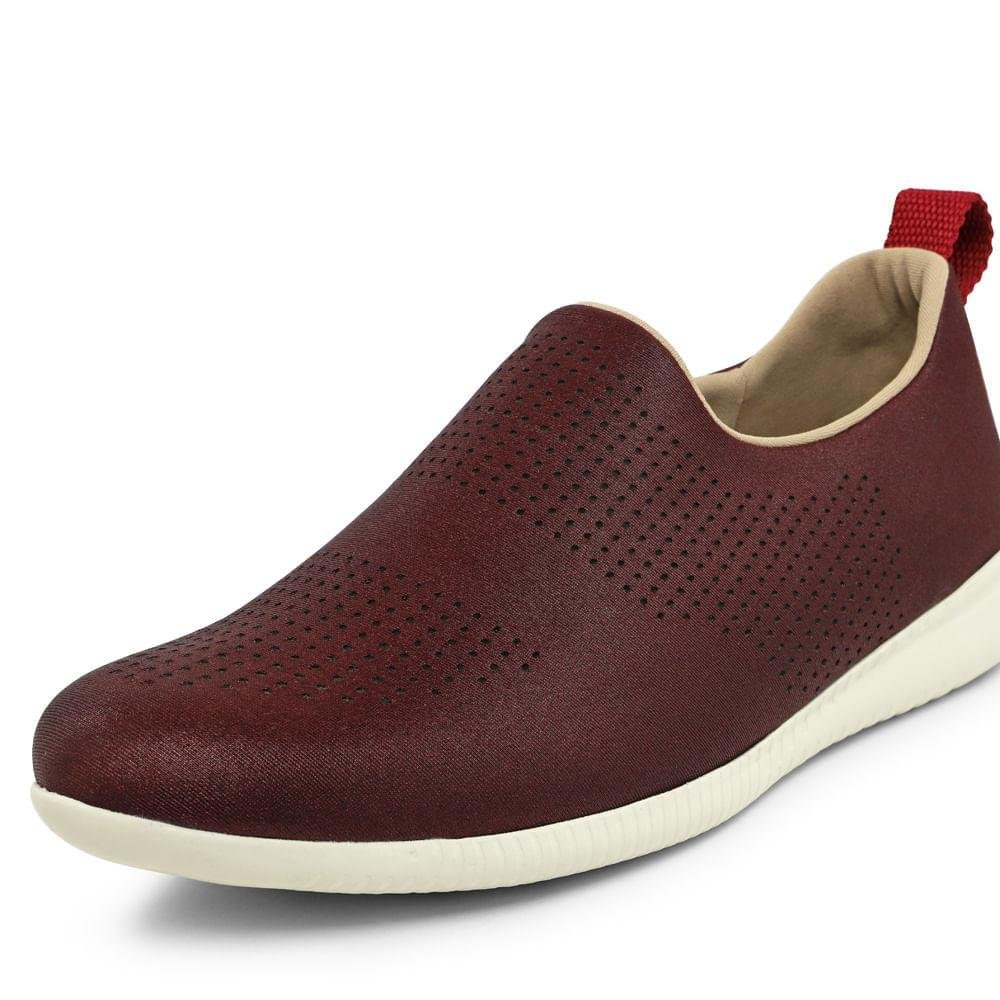 TENIS USAFLEX SLIP ON ELASTANO AF0607 Vermelho 4