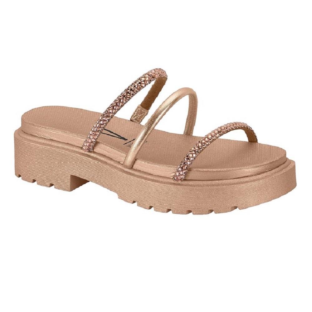 Papete Vizzano Tira Pronta At Strass Feminino 4498