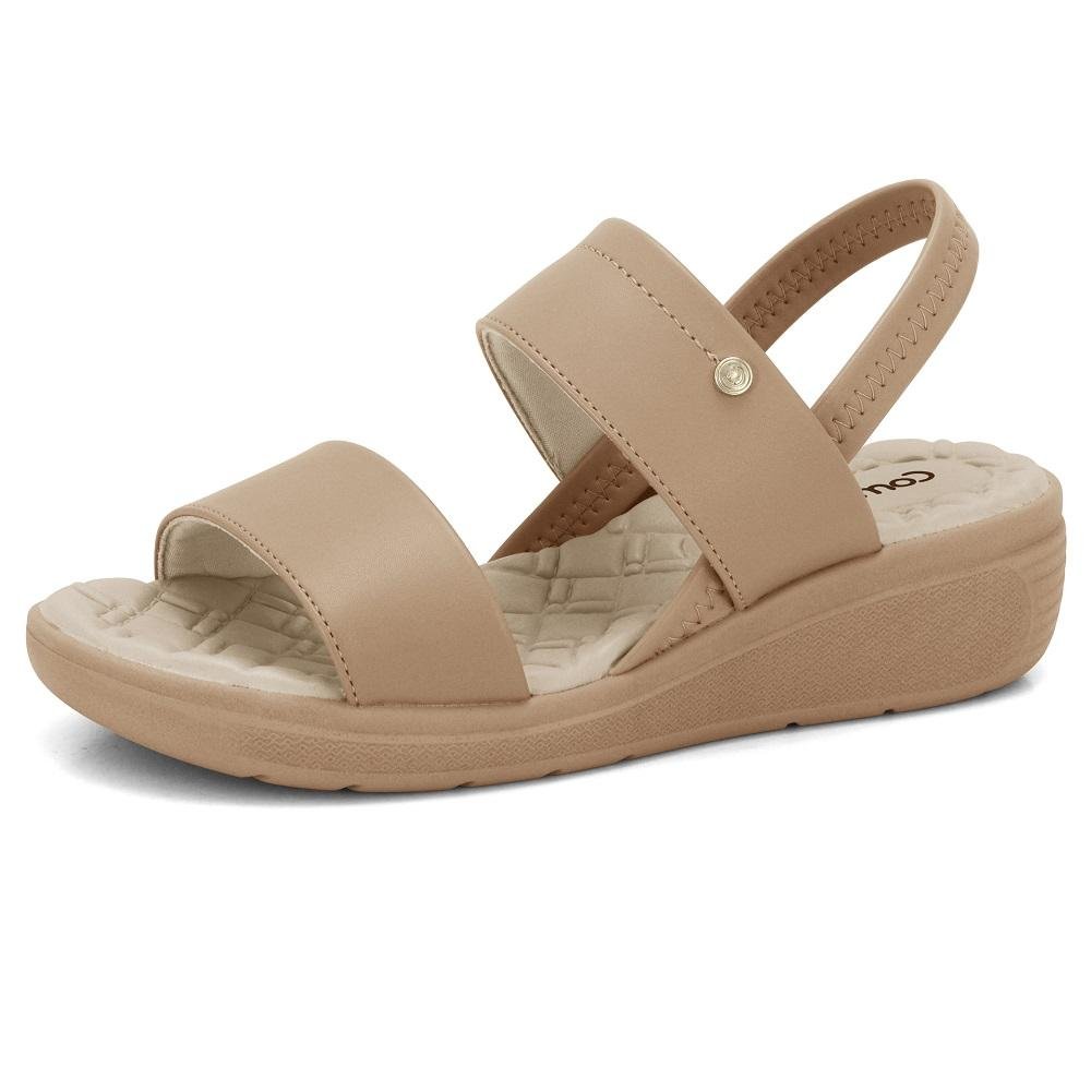 Sandália Comfortflex NAPA PLUS REF 2486305 Feminino Bege 2