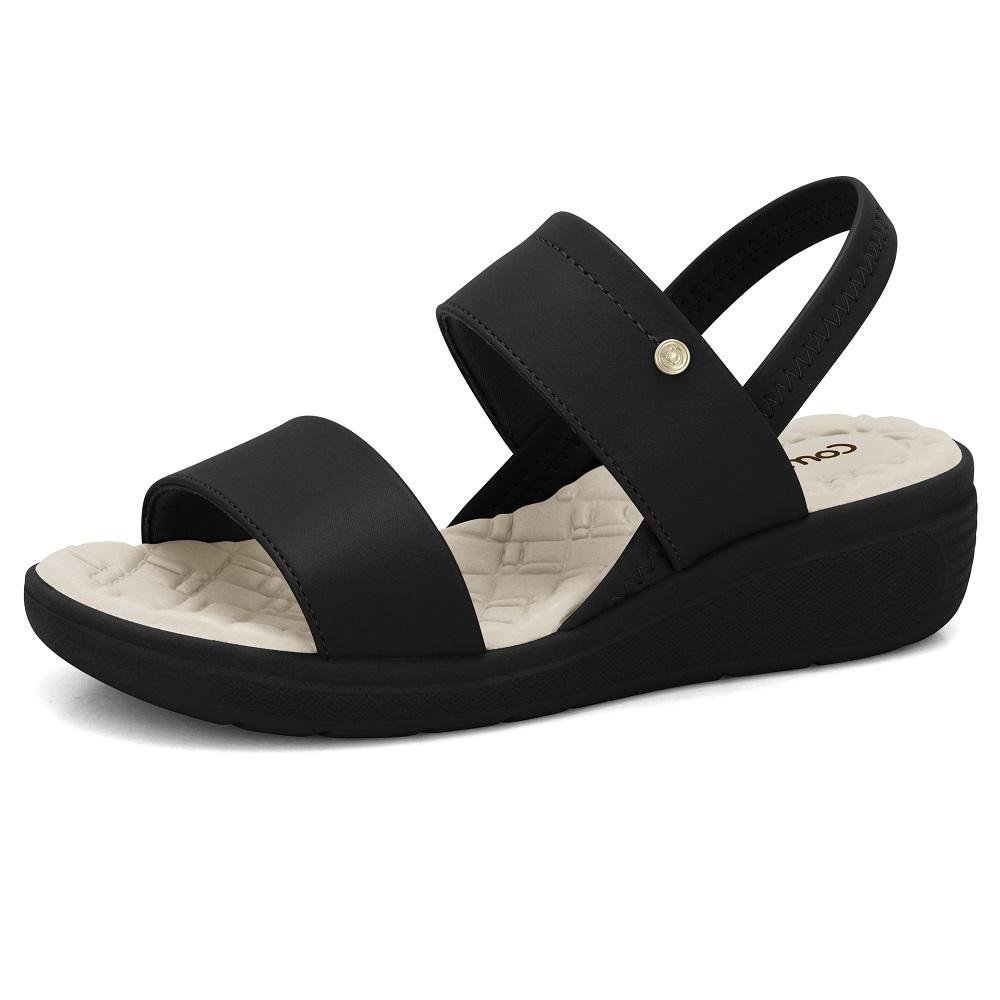 Sandália Comfortflex NAPA PLUS REF 2486305 Feminino Preto 2