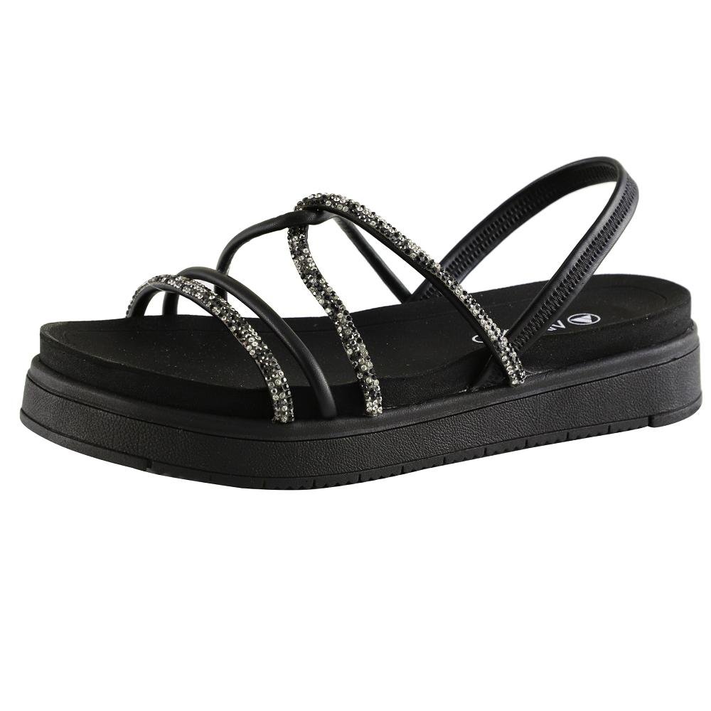 PAPETE VIA UNO FLAT FORM REF 837002SIAVV Preto 2