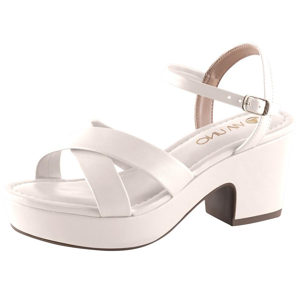 SANDALIA VIA UNO DE SALTO REF 821005SDAVV Branco 2
