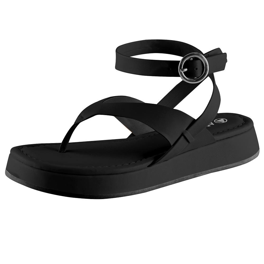 PAPETE VIA UNO FLAT FORM REF 803025SDAVV Preto 2