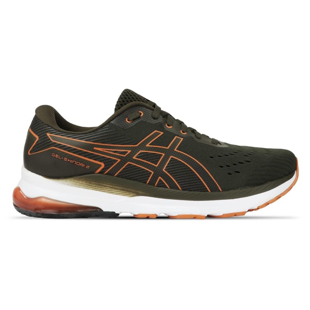 TENIS ASICS GEL-SHINOBI 2 MASCULINO Marrom/Laranja 1
