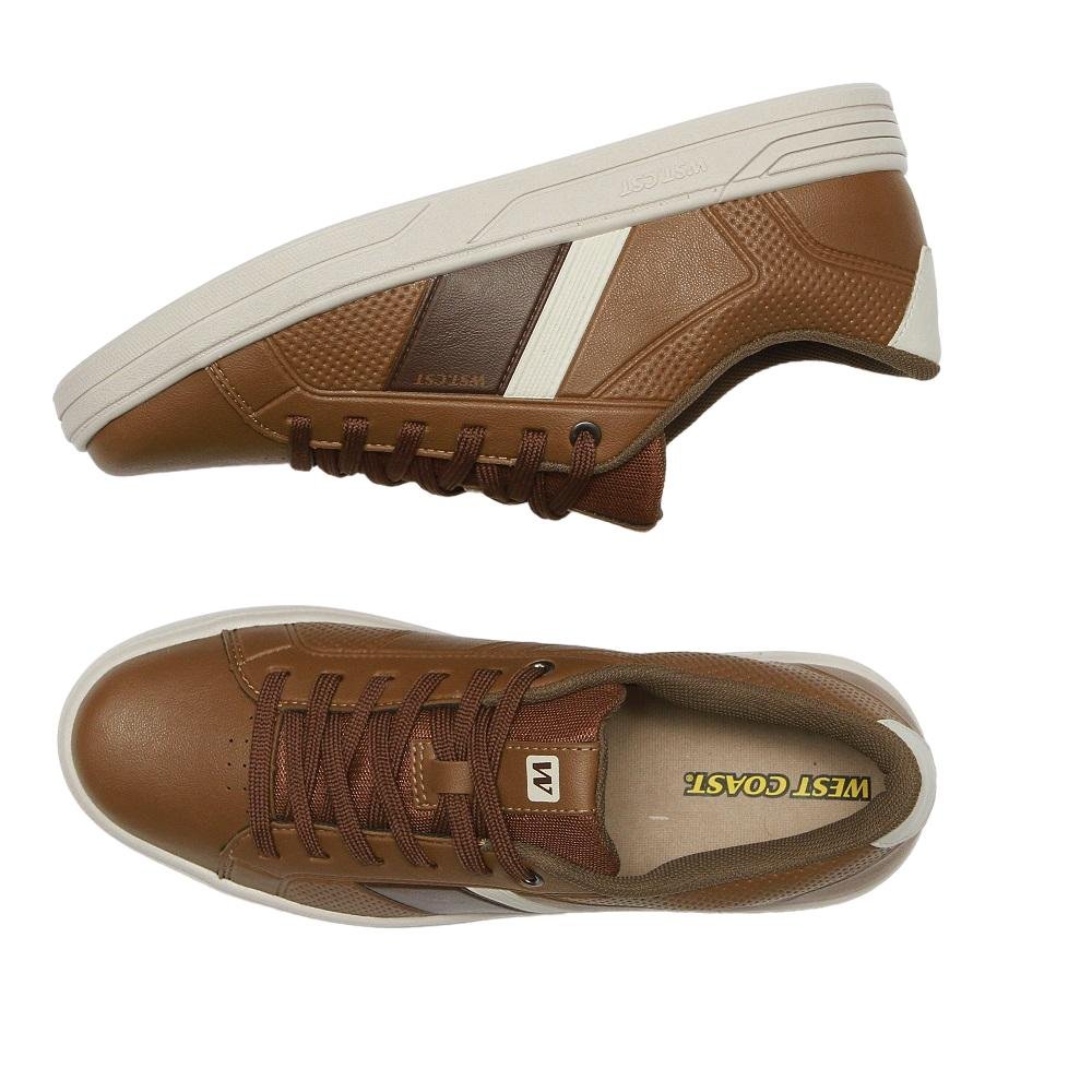 TENIS WEST COAST 31 REF 313006 Marrom/Branco 4