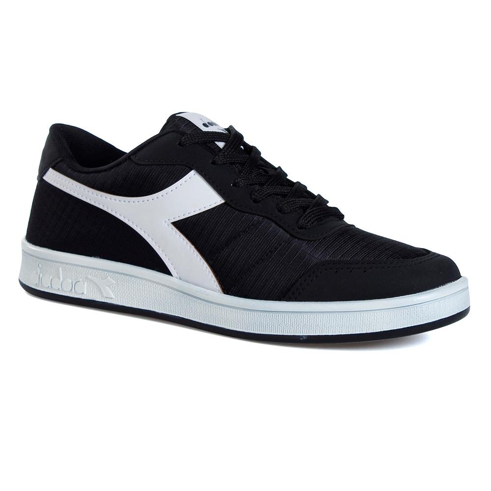 TENIS DIADORA PLAYMAKER MASCULINO PRETO/BRANCO 3