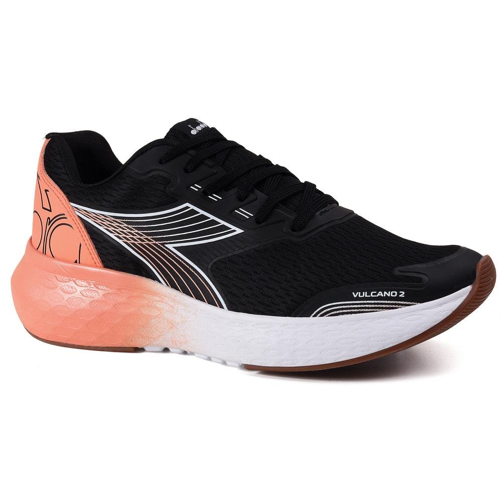 TENIS DIADORA VULCANO II FEMININO PRETO/ROSA 1