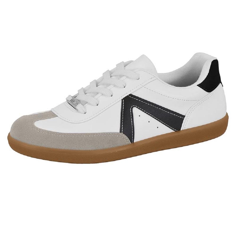 TENIS VIZZANO CASUAL CAMURCA REF 1430.102.16507 Branco/Preto 2