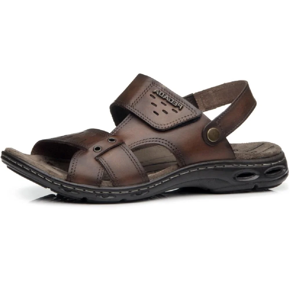 SANDALIA PEGADA EM COURO REF 130688 MASCULINO Marrom 4
