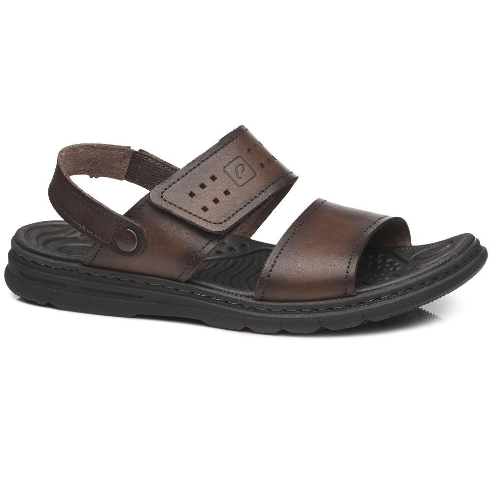 SANDALIA PEGADA EM COURO REF 134203 MASCULINO Marrom 3