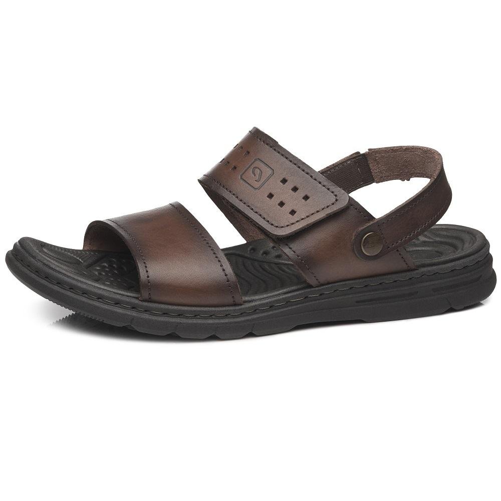 SANDALIA PEGADA EM COURO REF 134203 MASCULINO Marrom 4