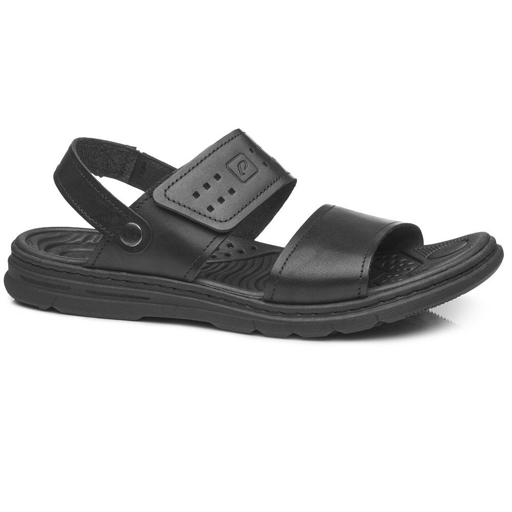 SANDALIA PEGADA EM COURO REF 134203 MASCULINO Preto 3