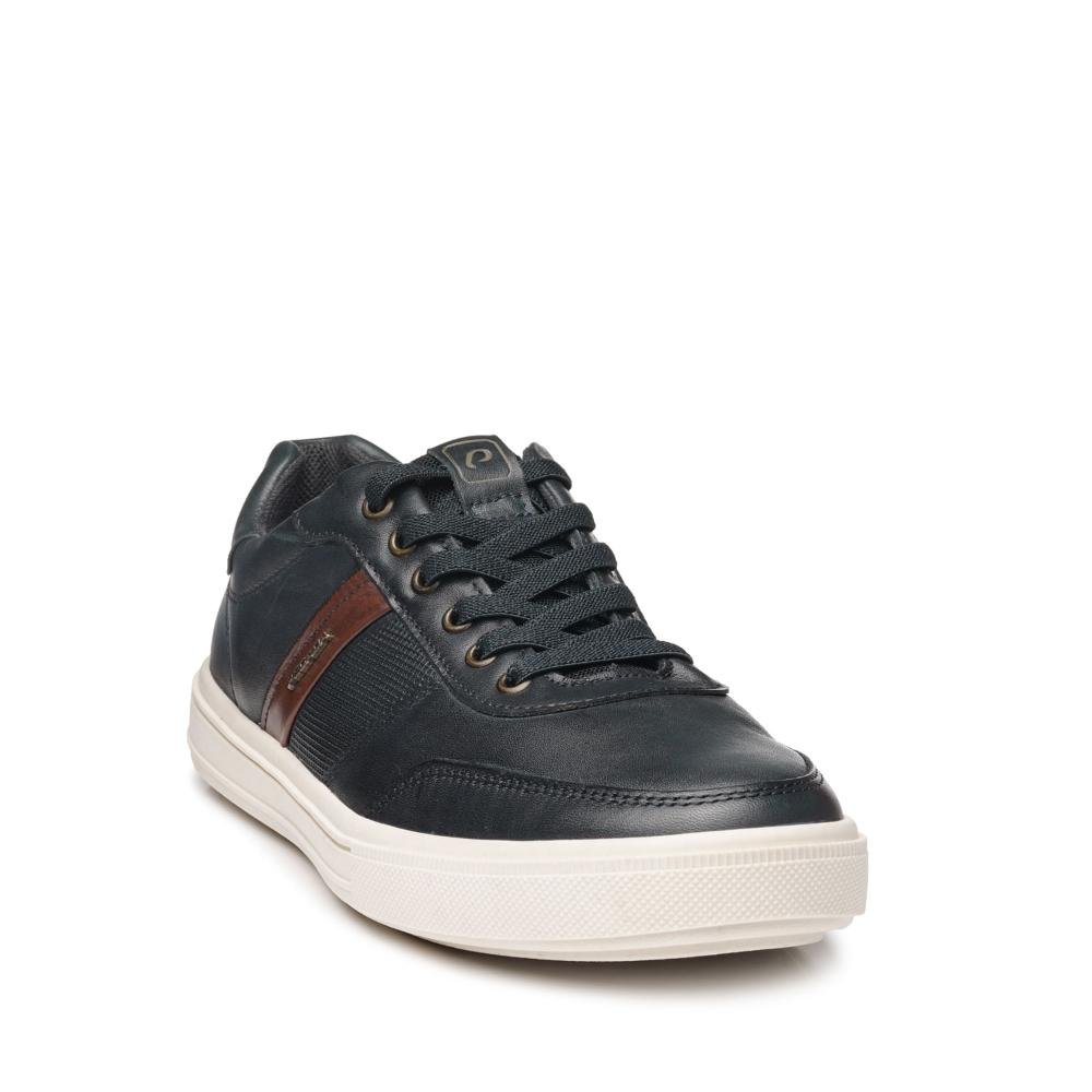 SAPATENIS PEGADA CASUAL EM COURO REF 111502 MASCULINO Preto/Marrom 2