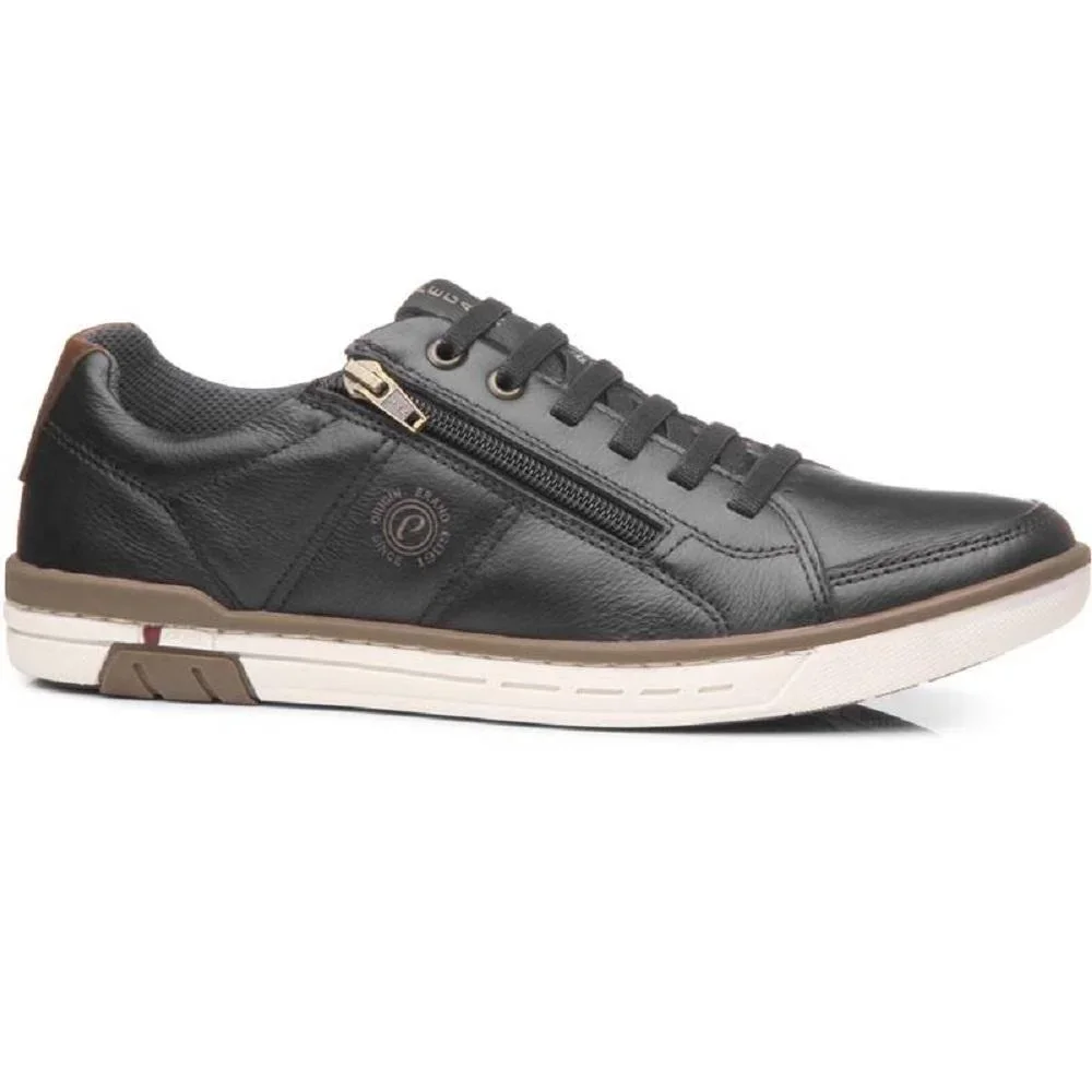 SAPATENIS PEGADA EM COURO REF 119313 MASCULINO Marrom Escuro 3