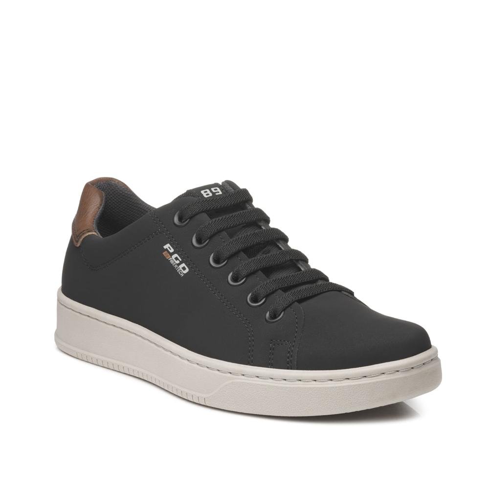 SAPATENIS PEGADA EM MICROFIBRA REF 171903 MASCULINO Preto 2