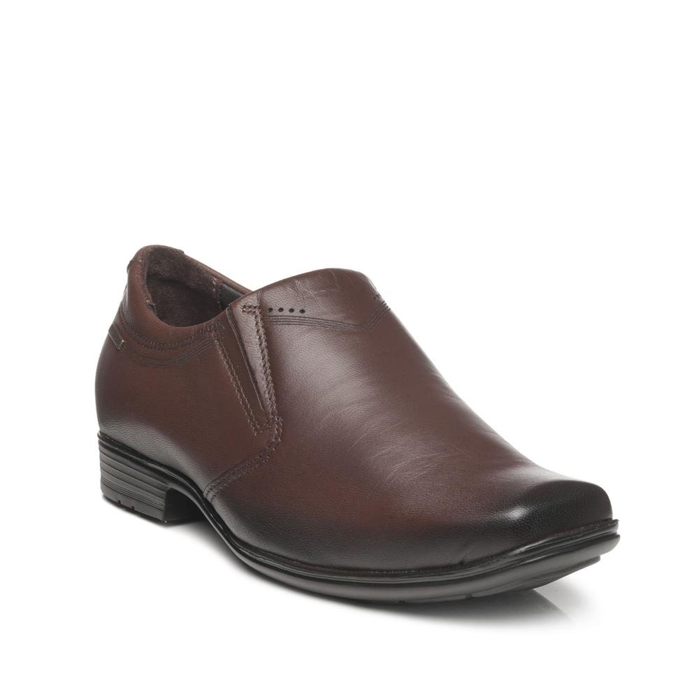 SAPATO PEGADA SOCIAL EM COURO REF 122318 MASCULINO Marrom 3