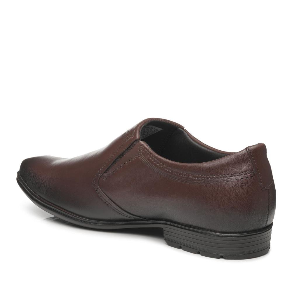 SAPATO PEGADA SOCIAL EM COURO REF 122318 MASCULINO Marrom 4