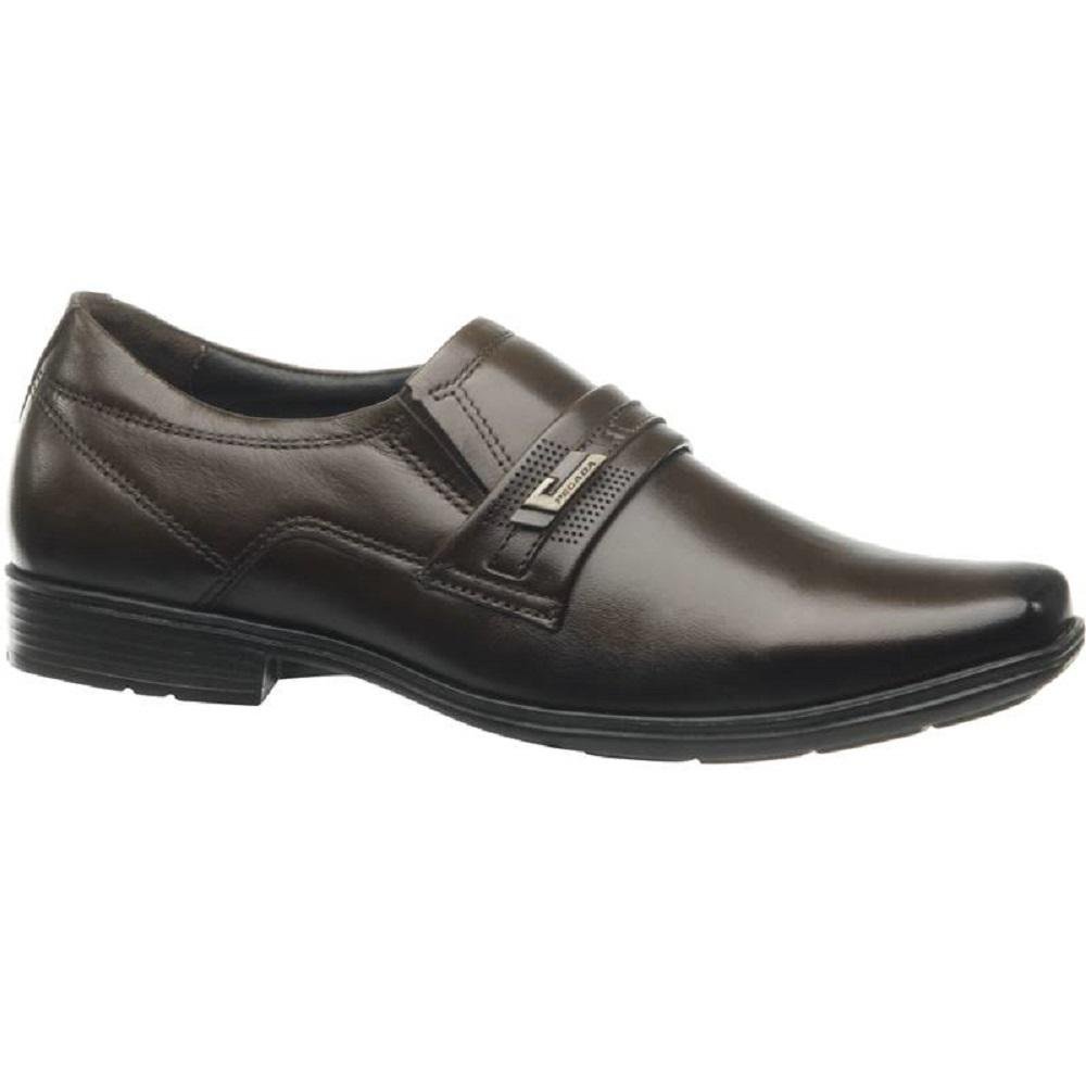 SAPATO PEGADA SOCIAL EM COURO REF 122319 MASCULINO Marrom 4
